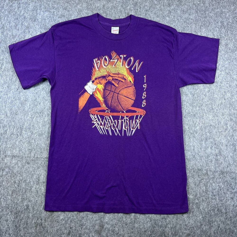 Vtg RP Sportswear Men's T-Shirt Boston Shootout 1988 Single Stitch USA Size XL